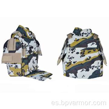 Chaleco antibalas camuflaje protección completa